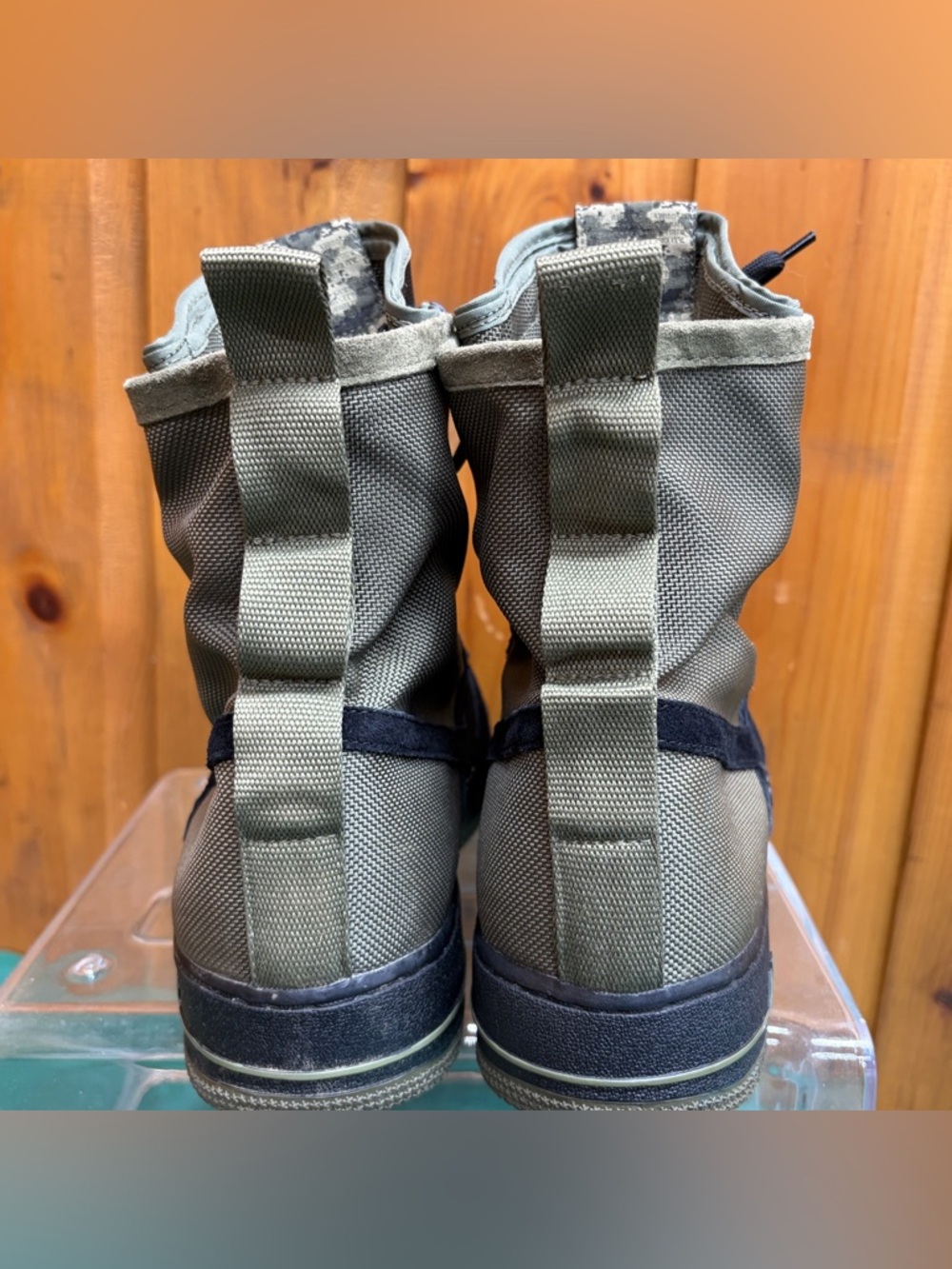 Nike SF Air Force 1 High Black Medium Olive 864024-004 Men's Sz 12 Special Field - Picture 4 of 10